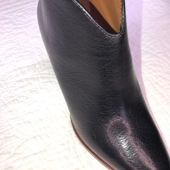 FRYE Made in Italy Collection June Black Leather Ankle Boot Sz 10 - Picture 8 of 10